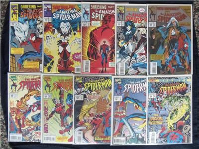 SPIDER MAN #390 399 FULL RUN CLONE SAGA SCARLET SPIDER KAINE JACKAL NM