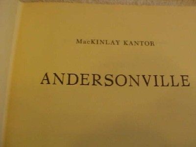 Andersonville by McKinley Kantor