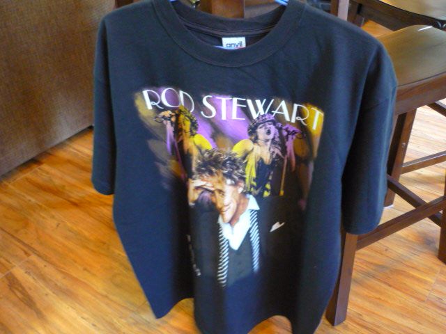 Rod Stewart Rock Concert 2005 T Shirt Size Large Maggie May to