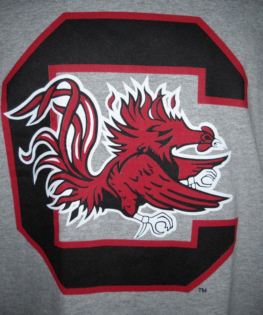 NCAA University of South Carolina Gamecocks Long Sleeve Gray T Shirt