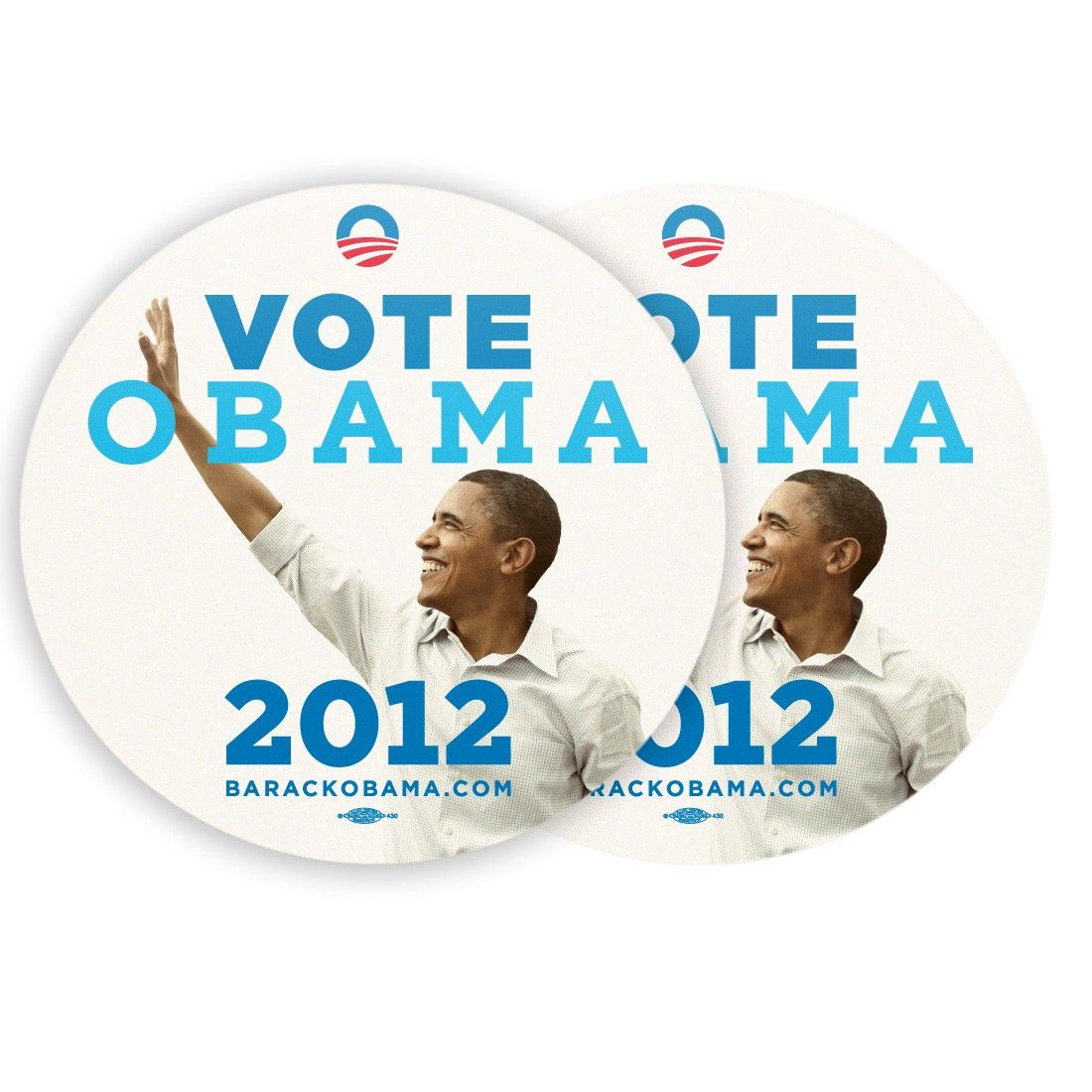 Vote Obama 2012 Button from Official President Obama Campaign
