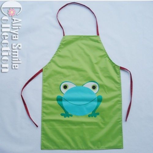 Cute Frog Kids Kitchen Garden Apron Lovely Child Pinafore Gift 5 Color