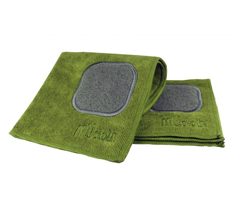 MU Kitchen Avocado 12 x 12 Microfiber Dish Cloth with Scrubber