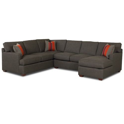 Klaussner Furniture Loomis 3 Piece Sectional