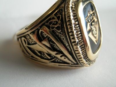 Knights of Columbus K of C Rings Black Sz 12