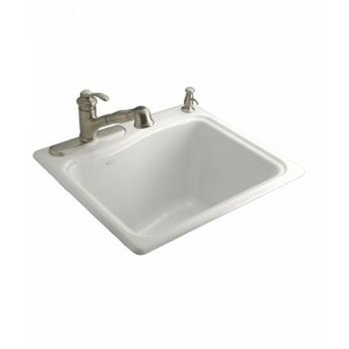 Kohler K 6657 2 0 Falls Utility Self Rimming Sink White