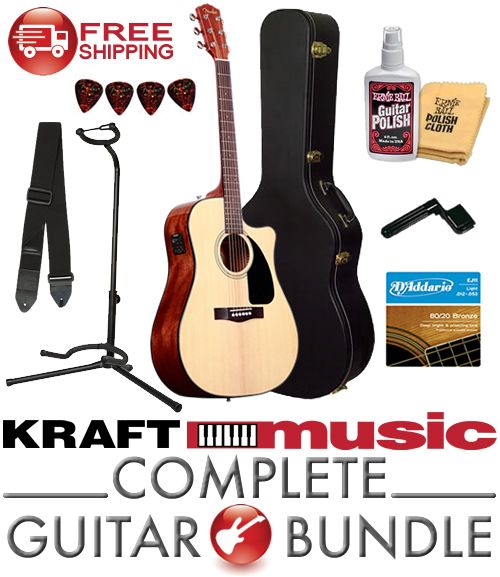 Exclusively at Kraft MusicOur Fender CD60CE COMPLETE GUITAR BUNDLE
