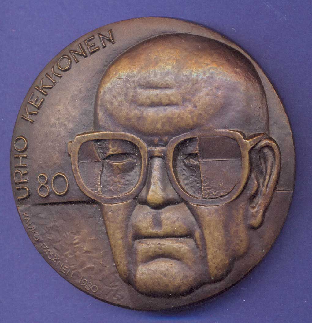 Medal 1980 Urho Kekkonen by Kauko Rasanen C184