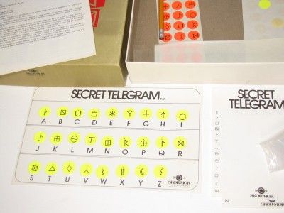 Vintage Skor Mor Game in Original Box   Secret Telegram The Code Crack