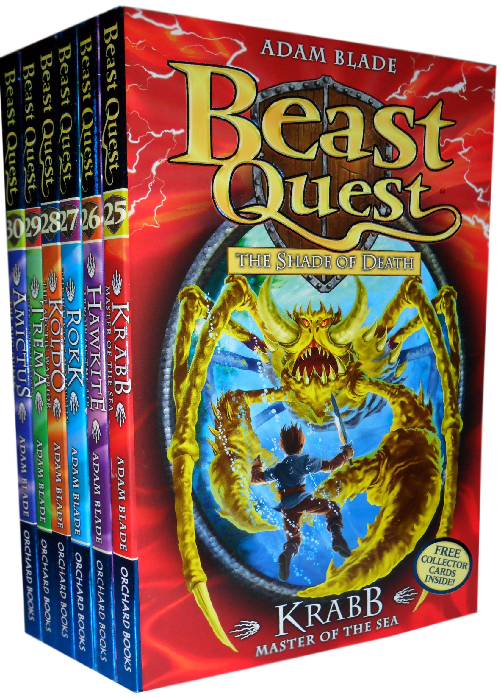 Beast Quest Serial No 5 The Shade of Death 6 Books Set 25 to 30 New