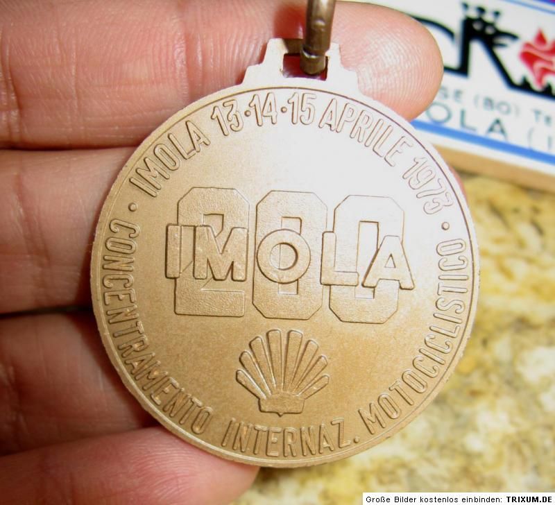 SHELL 200 miles of IMOLA 1973 FIM AGV Formula 750 tile award, MEDAL