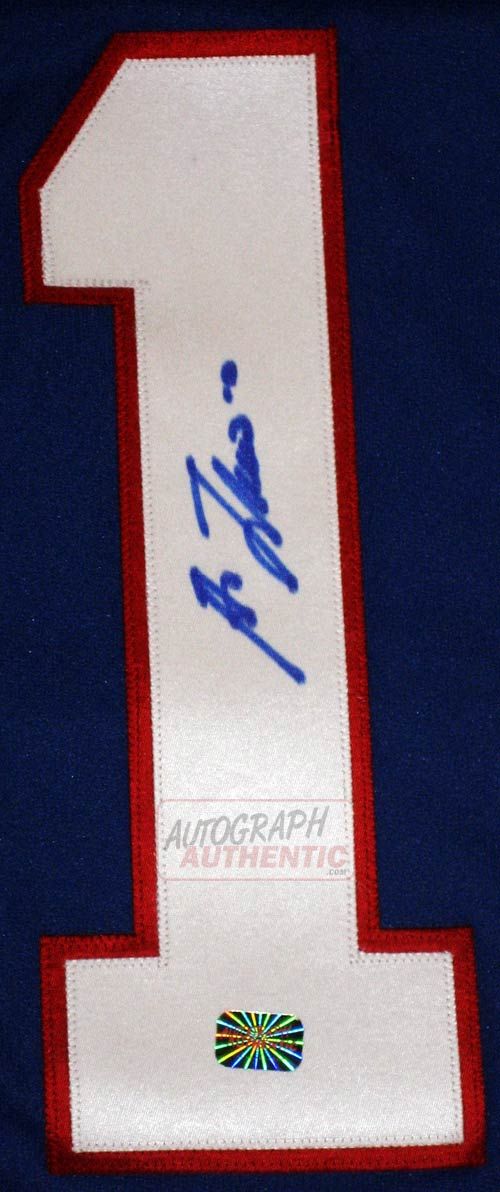 Autographed Guy Lafleur Quebec Nordiques Jersey Blue