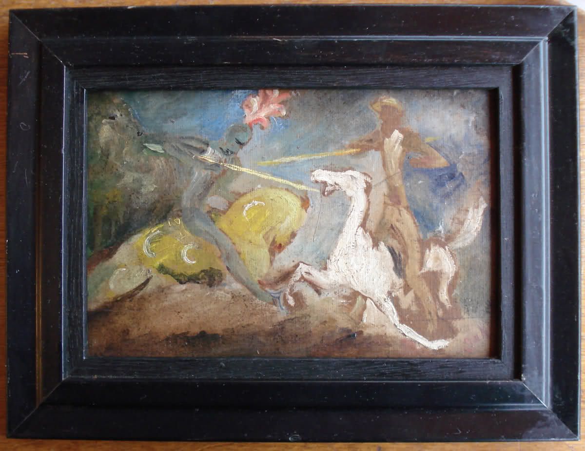 Oil Don Quixote Ladislas Jahl Jewish Polish Painter