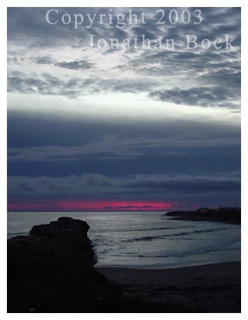 Natural Bridges Sunset 2003   original LE photo Jon Bock Santa Cruz