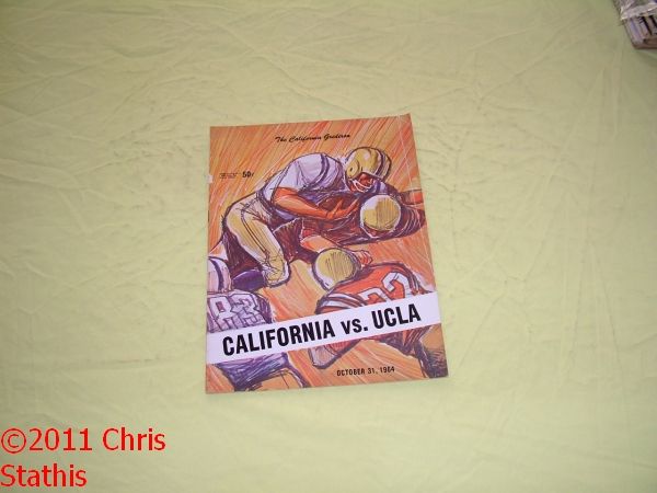 vs California Golden Bears Football Game Program Craig Morton