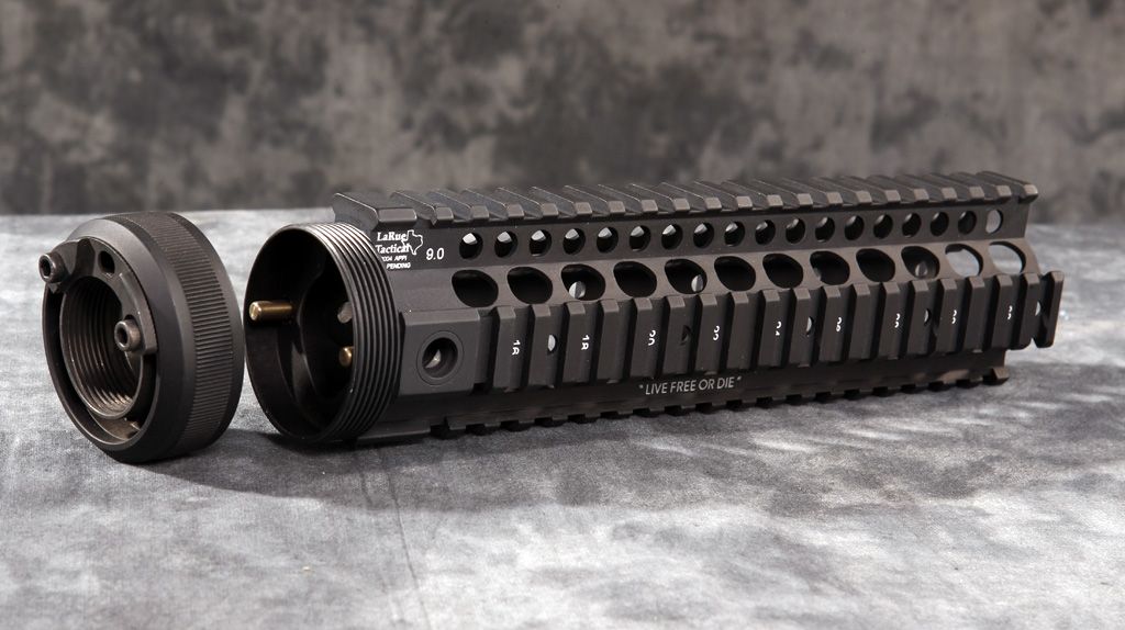 inch free floating handguard with LaRue Locking System.