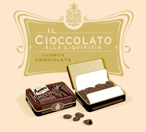 Di Liquirizia Pura E Cioccolato Extrafondente Scatola Latta 40g