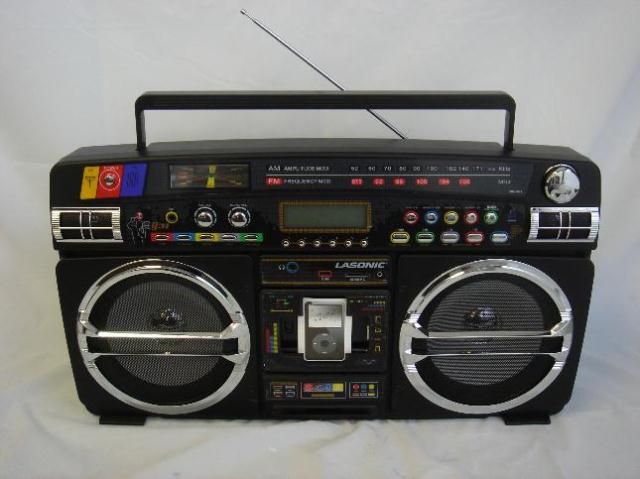 Lasonic I931X Ghetto Blaster with iPod iPhone Dock Black