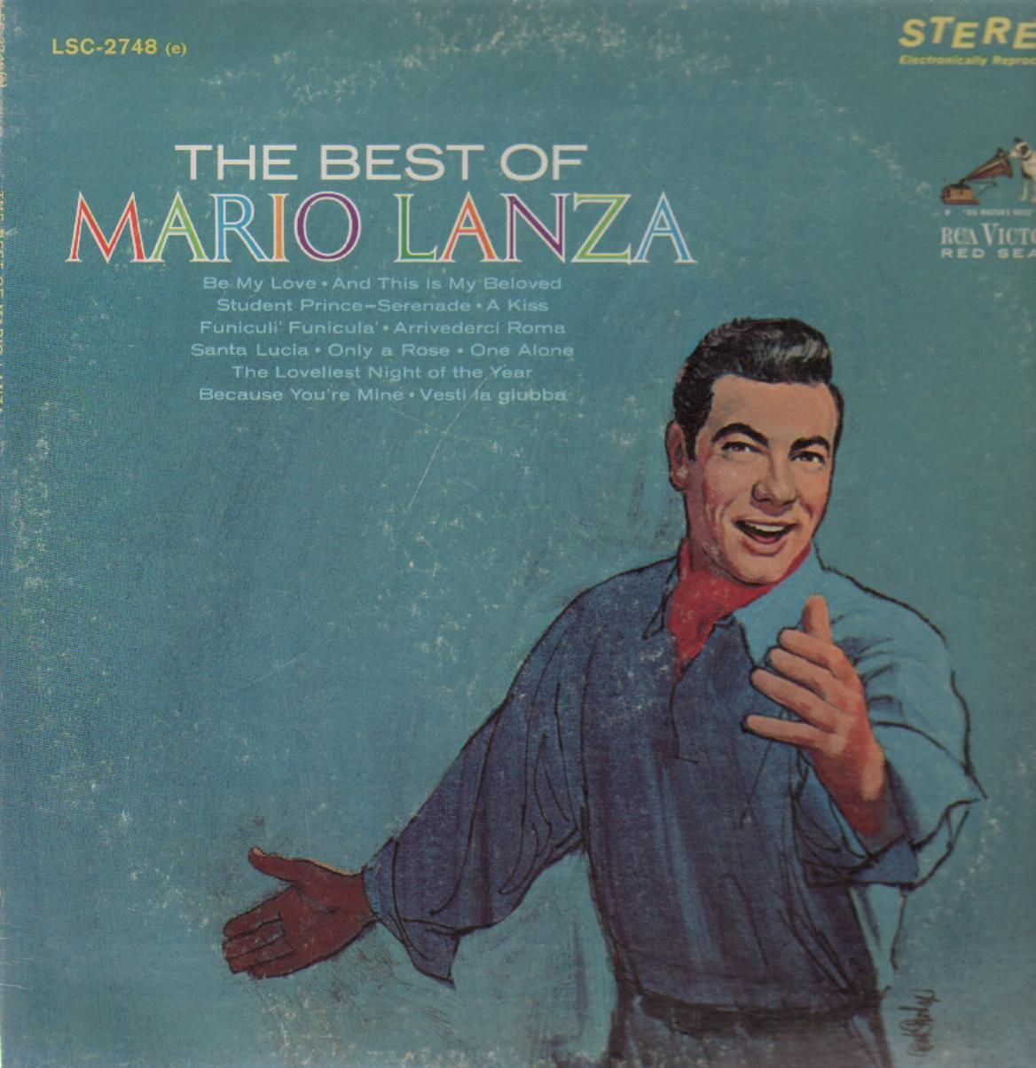 LP Mario Lanza The Best of Mario Lanza RCA Victor