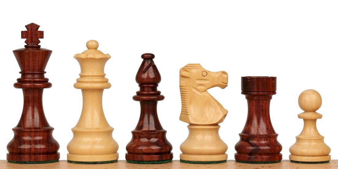 French Lardy Staunton Chess Set Rosewood 3 25 King