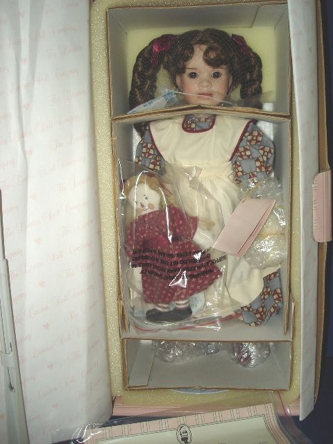 Wendy Lawton Cinnamon Rags Porcelain Cloth Doll 2000 MIB