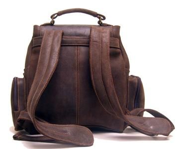 Ledonne Classic Distressed Leather Backpack