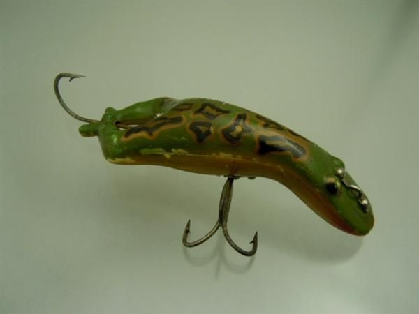 Vintage Antique Heddon Luny Frog Fishing Lure Bait