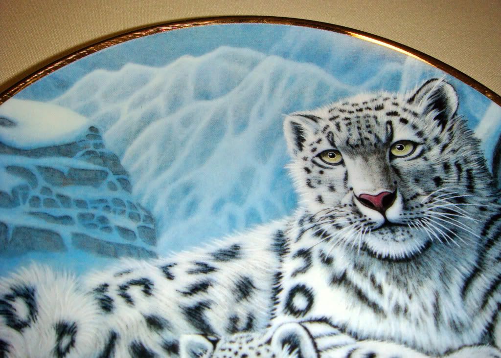 Michael Matherly Furry Snow Leopards Plate A Beauty