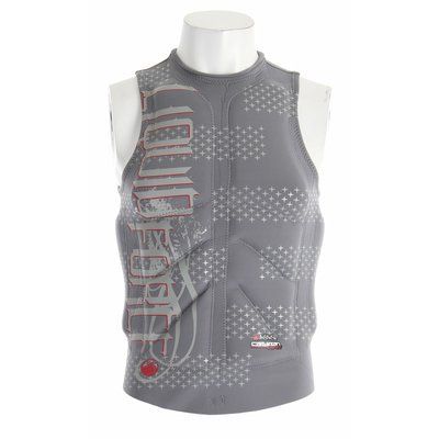 Liquid Force Cardigan Wakeboard Comp Vest Grey Mens Sz L