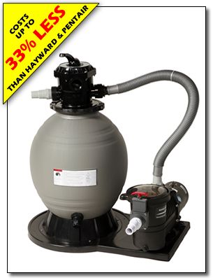 Sandman Above Ground 18 Sand Filter w 1HP Pool Pump