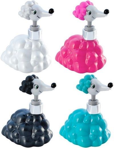 White Poodle Bath Kitchen Liquid Hand Soap Dispenser