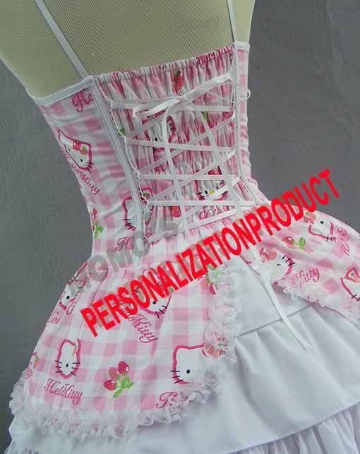 Sweet Gothic Lolita Cotton Cosplay Hello Kitty Pattern 1 Ballroom