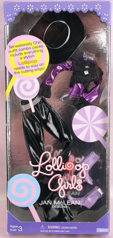 Lollipop Girls Outfit • Black Pleather • 12 • Jan McLean