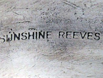 Sunshine Reeves –Lone Mountain Turquoise Stamped Band