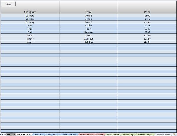 Easy Accounts   Complete Accounting Excel Spreadsheet Package for 