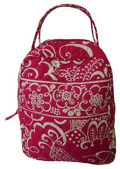 Vera Bradley Twirly Birds Pink Lets do Lunch Bag New