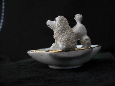 Vintage Spaghetti Poodle Pin Dish 1950s Dresser Decor