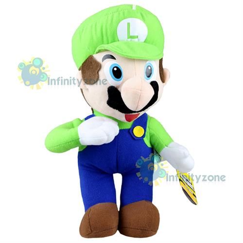 NEW Nintendo Super Mario Bros 12 Luigi Green Stand Plush Figure Doll