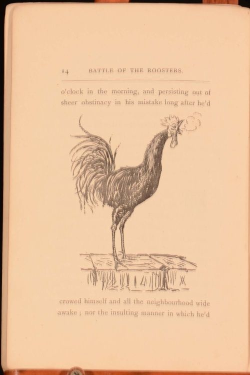 1878 Battle of The Roosters Wallis Mackay Illus Scarce