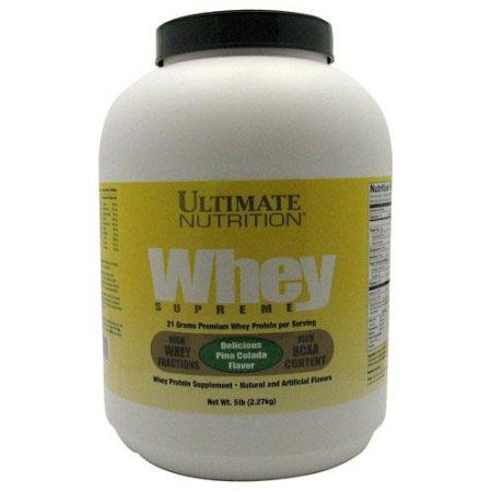 New Ultimate Nutrition Whey Supreme Pina Colada 5lb Tub SEALED Free