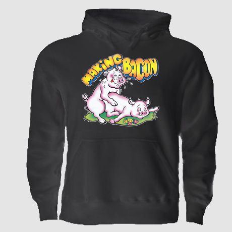 Making Bacon Sex Funny Hoodie Rude vulgar Adult Pig