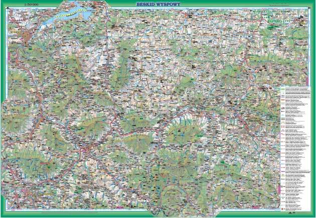 Beskid Wyspowy Mapa Turystyczna