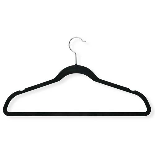 Honey Can do 9 Pack of Black Velvet Touch Suit Hangers