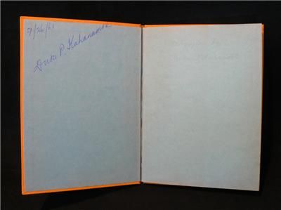 Signed Duke Kahanamoku from His Estate Autographed Book