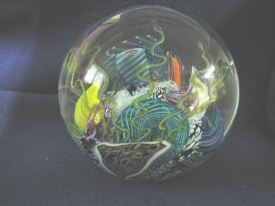 1995 Mark Eckstrand Under Sea Paperweight