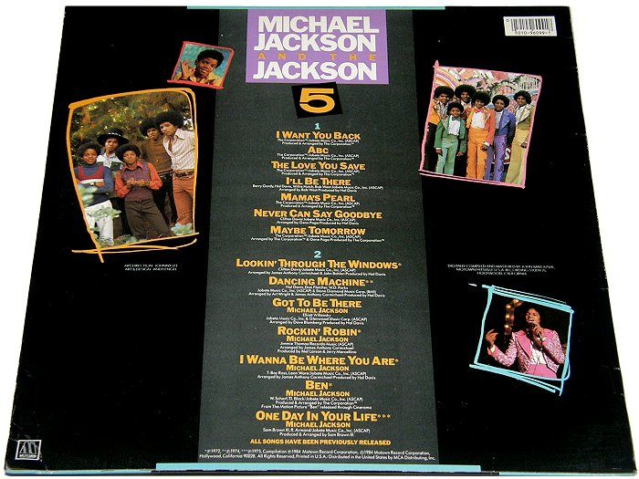 MICHAEL JACKSON / THE JACKSON 5 ~ 1984 MOTOWN PICTURE DISC LP w GLOVE