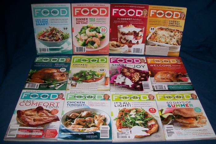 Lot 36 Martha Stewart Food Everyday Magazine Back Issues 2003 2010