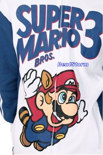 COOL SUPER MARIO BROS. 3 NINTENDO Adult hoodie hoody hooded