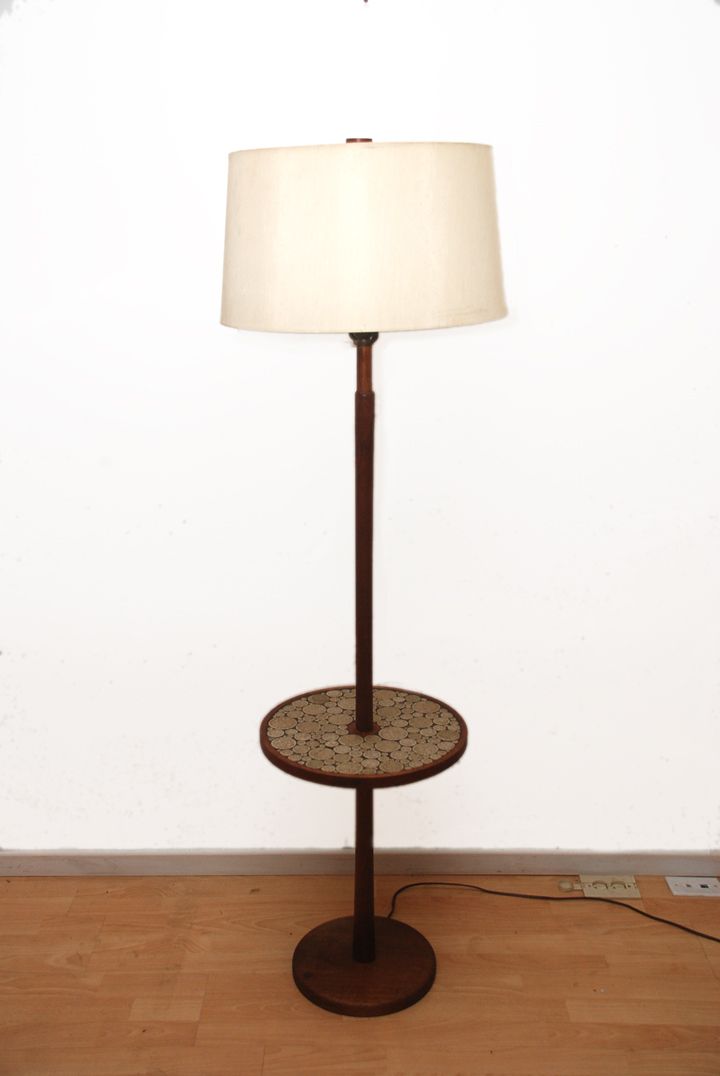 Gordon Martz Marshall Studios Floor Lamp Mosaics Walnut