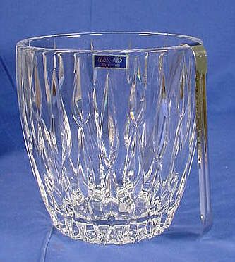 Marquis by Waterford Ice Bucket w Tongs Rainfall NIB